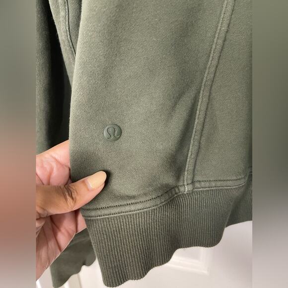 Lululemon Huddle & Hustle Hoodie Active Camo Green size 6 - Picture 6 of 9